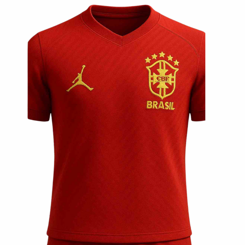 Nova Camisa Vermelha da Seleção Brasileira - Camisa Vermelha do Brasil