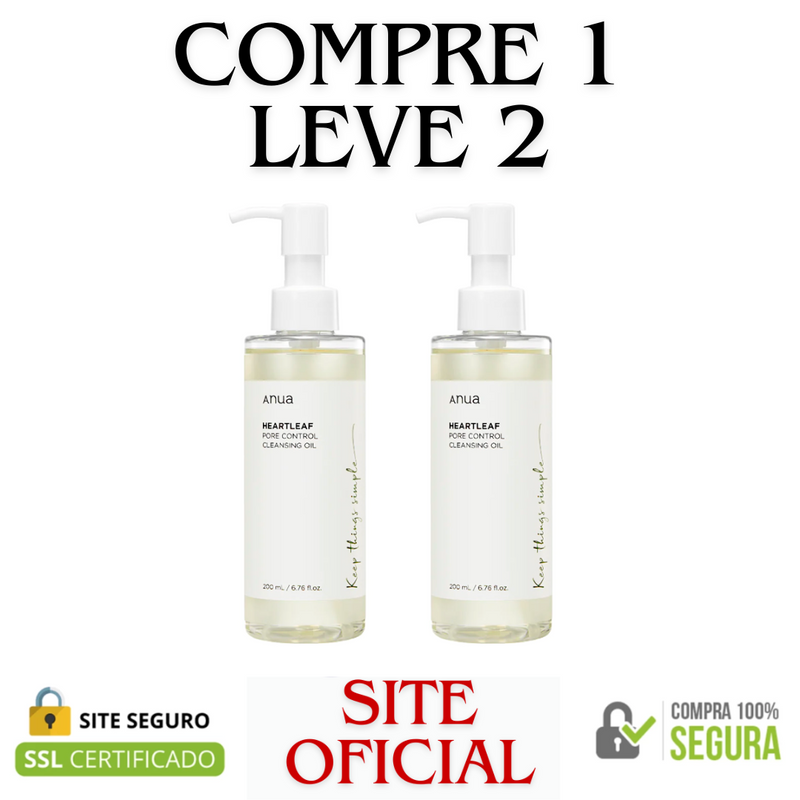 Óleo de Limpeza Anua Heartleaf 200 ml - Compre 1 Leve 2